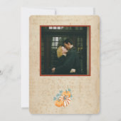 ラスティック オータム ウェディング カード インビテーション (裏面)