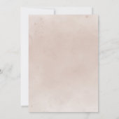 ラスティック オータム テラコッタ フラワー ウェディング 招待状 (裏面)