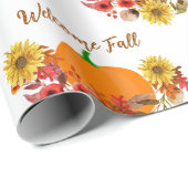 ラスティック オータム ハーベスト / ウェルカム フォール クラフト ラッピングペーパー (ロールコーナー)