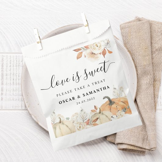 ラスティック オータム パンプキン & フラワーズ フェイバーバッグ