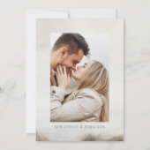 ラスティック オータム パンプキン フローラル ウェディング フォト 招待状 (裏面)