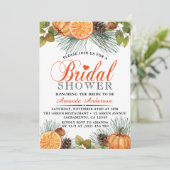 ラスティック オータム パンプキン ブライダルシャワー 招待状 (スタンド正面)