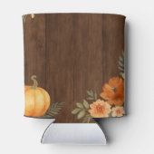 ラスティック オータム フラワーズ ブライダル シャワー 缶クーラー (裏面)