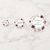 ラスティック オータム フローラル ウェディング コンフェッティ (正面)