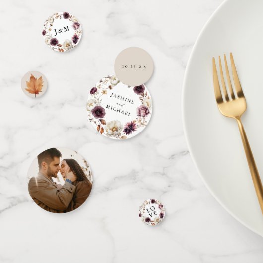 ラスティック オータム フローラル ウェディング コンフェッティ (グループ)