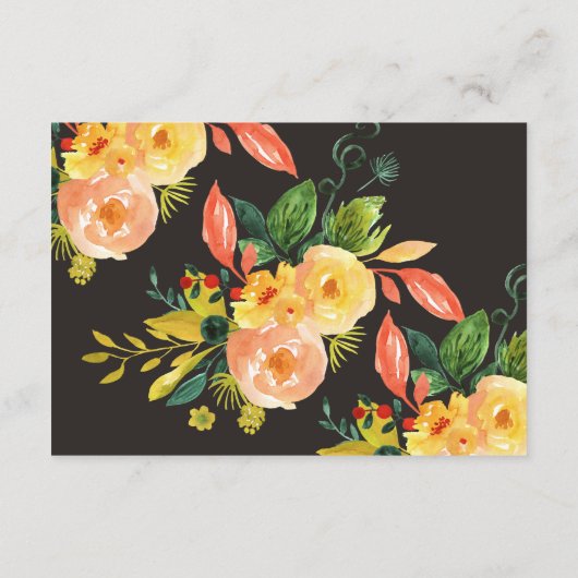 ラスティック オータム フローラル ウェディング 詳細情報 エンクロージャーカード (裏面)