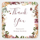 ラスティック オータム フローラル スクエアシール (正面)