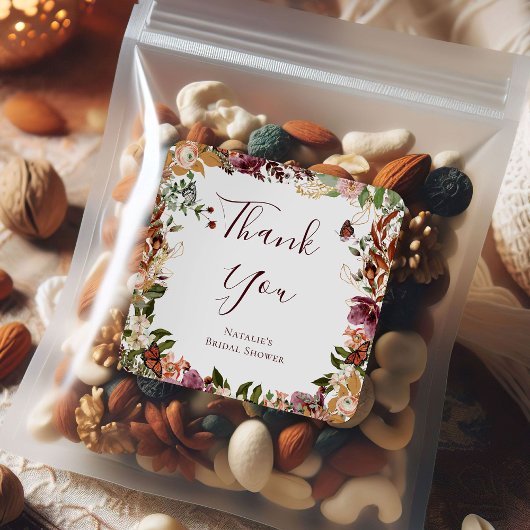 ラスティック オータム フローラル スクエアシール