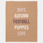 ラスティック オータム ブリーズ テールゲート シャワー パーティー コージー フリースブランケット (正面)