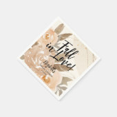 ラスティック オータム ラブ 秋の花 スタンダードカクテルナプキン (角)