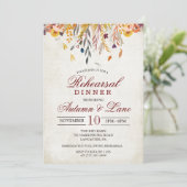 ラスティック オータム リハーサル ディナー 招待状 (スタンド正面)