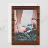 ラスティック オータム - 秋の花々による生命のお祝い 招待状 (裏面)