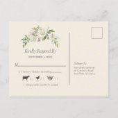 ラスティック オールド バーン ウッド  RSVP インビテーションポストカード (裏面)