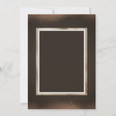 ラスティック カッパー ブラウン ウェディング 招待状 (裏面)