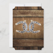 ラスティック カントリー ウエスタン ウェディング 招待状 (裏面)