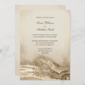 ラスティック カントリー ウエスタン ウェディング 招待状 (正面/裏面)