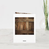 ラスティック カントリー ウエスタン 結婚式 感謝カード (裏面)