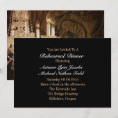 ラスティック カントリー シャンデリア ウェディング リハーサル ディナー 招待状 (正面/裏面)