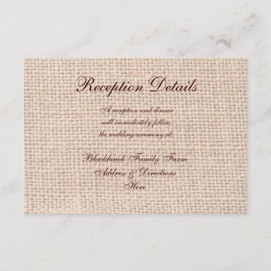 ラスティック カントリー バルーン 結婚式 受付カード エンクロージャーカード (裏面)