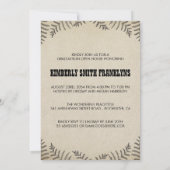 ラスティック カントリー | フォト 卒業パーティー 招待状 (裏面)