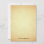 ラスティック カントリー フラワー ホースシュー 誕生日パーティー 招待状 (裏面)