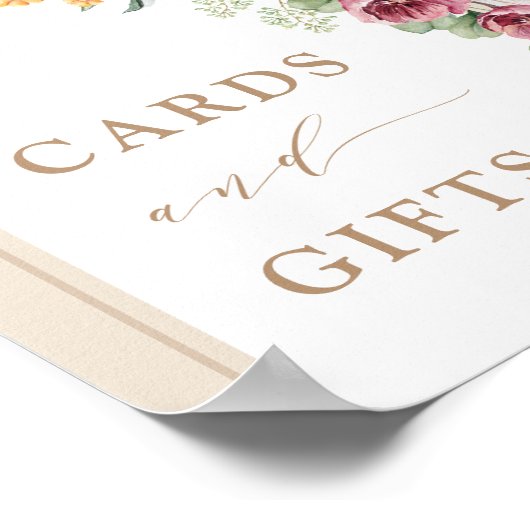 ラスティック カード＆ギフト トロピカル ボヘミアンフローラル サイン (角)