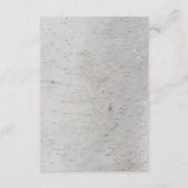 ラスティック カーブド ハート バーチ ツリー ウェディング レセプション エンクロージャーカード (裏面)