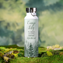 ラスティック キャンプ ブライズウィークエンド 森の木々 ウォーターボトル