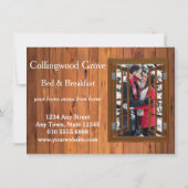 ラスティック ギフト 証明書 🌿 ベッド・アンド・ブレックファスト (裏面)