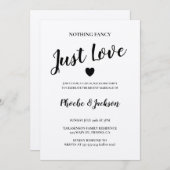 ラスティック クラフト ウェディング エロープメント カジュアルパーティー 招待状 (正面/裏面)