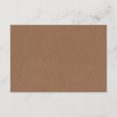 ラスティック クラフト ストリング ライト ウェディングコレクション エンクロージャーカード (裏面)