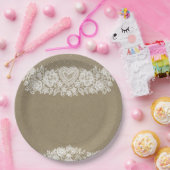 ラスティック クラフト＆レース ファームハウス バーン シック ペーパープレート (パーティー)