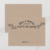 ラスティック クラフト 想い出のカード 招待状 (正面/裏面)