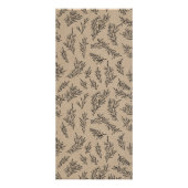 ラスティック クラフト 感謝祭のディナーメニューにお礼 ラックカード (裏面)