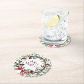 ラスティック クリスマス リース ペーパーコースター (インサイチュ)