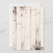 ラスティック グラム ローズゴールド ピンク グレー ランジェリー シャワー 招待状 (裏面)