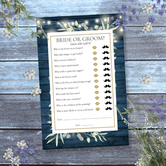 ラスティック ゲス・フー グリーナリー ブライダルシャワー ゲーム (Rustic Guess Who Greenery Bridal Shower Game
)