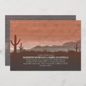 ラスティック・サウスウエストスタイルのウェディング・招待状 招待状 (正面/裏面)