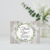 ラスティック サザン ウォーターカラー コットン 謝謝 ポストカード (スタンド正面)