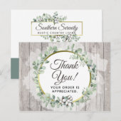 ラスティック サザン ウォーターカラー コットン 謝謝 ポストカード (正面/裏面)