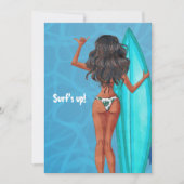 ラスティック サマー サーフ ビーチ ヴァケーション ブライズゲット 招待状 (正面)