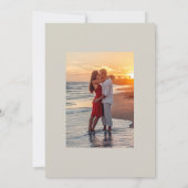 ラスティック サマー ビーチ ウェディング セーブ ザ デート セーブザデート (裏面)