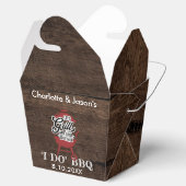 ラスティック サマー 婚約パーティー アイデア BBQ フェイバーボックス (オープン)