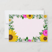 ラスティック サンキライジー フラワーブライダルシャワー 出欠カード (裏面)