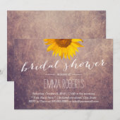 ラスティック サンキライ ビンテージ ブライダル シャワー 招待状 (正面/裏面)