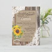 ラスティック サンキライ ブライズシャワー 招待状 (スタンド正面)