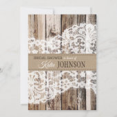 ラスティック サンキライ ブライズシャワー 招待状 (裏面)