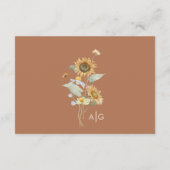 ラスティック サンキライ ベージュ ウェディング ウィッシュ ウェル エンクロージャーカード (裏面)