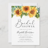 ラスティック サンキライ ユーカリ ブライダルシャワー 招待状 (正面)