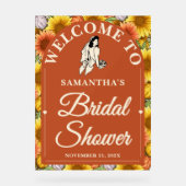 ラスティック サンキライ 秋のブライダルシャワー ウェルカム アクリルサイン (正面)